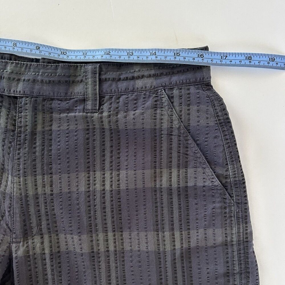 Patagonia Mens Shorts Sz 32 Seersucker Textured Plaid Organic Cotton Outdoor - Picture 6 of 8